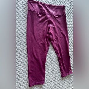 Zyia purple metallic high and tight leggings 14-16